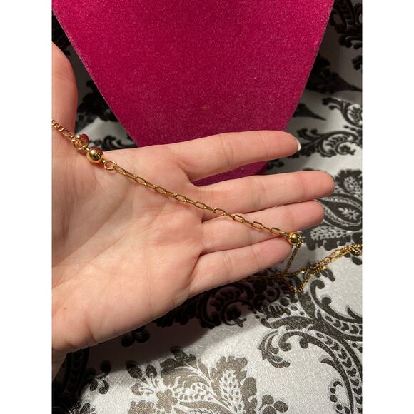 By Alexa Rae (BAR) fashion fairytale gold raspberry heart necklace - Picture 3 of 4